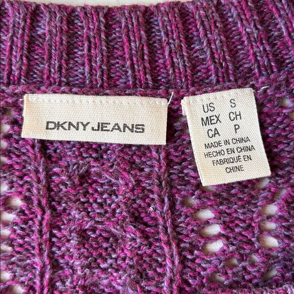 DKNY Plum Button-Up Cardigan - Picture 6 of 9